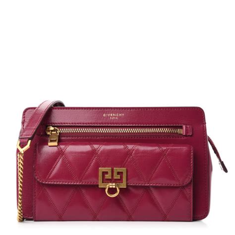 givenchy purple orchid quilted|GIVENCHY Goatskin Diamond Quilted Pocket Crossbody Orchid .